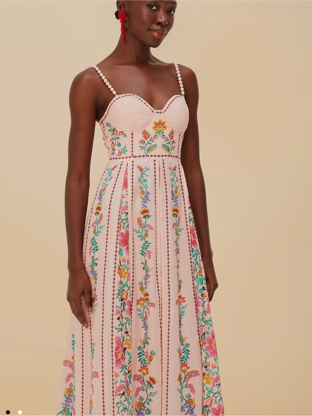 Farm Rio Delicate Forest Maxi Dress - Picture 10 of 10